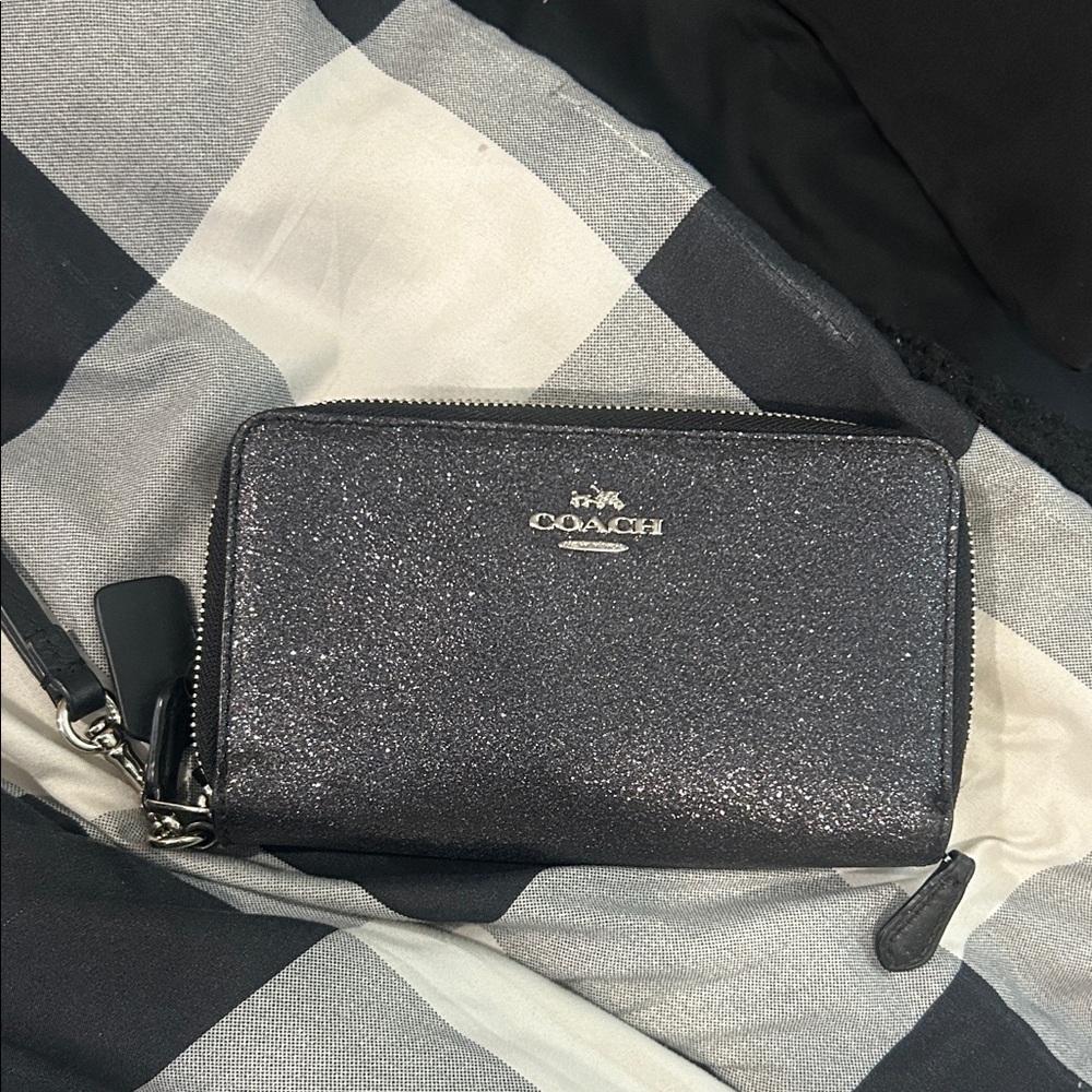 Coach Sparkle Black Wallet